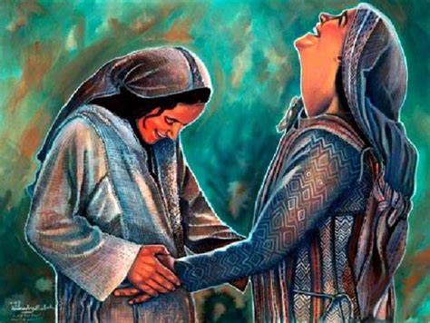Representación artística del encuentro de María e Isabel en Ain Karim