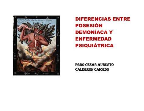 Infografía síntesis: diferencias entre trastornos psiquiátricos y posesión demoníaca