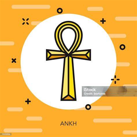 Ilustración de la carta con Ankh y versión occidental modificada