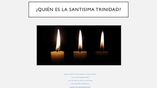 Diagrama analógico de la Trinidad: vela encendida