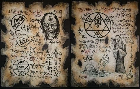 Mapa de grimorios históricos utilizados en invocaciones