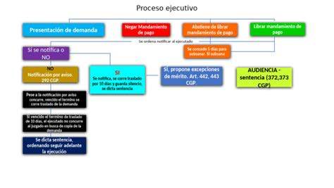 esquema del proceso ejecutivo y momento de libramiento del mandamiento de pago