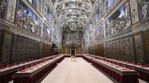 Capilla Sixtina durante el cónclave papal