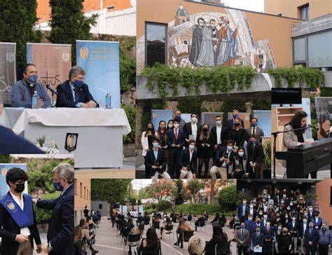 hermanos jesuitas en clausura y acto de despedida en colegio