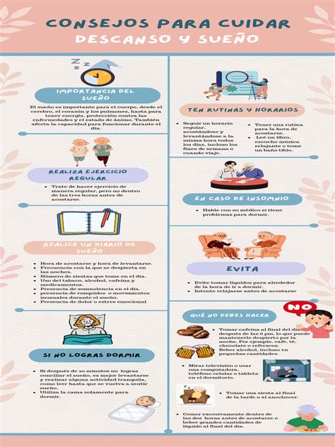 Infografía con consejos ancestrales para mejorar el sueño