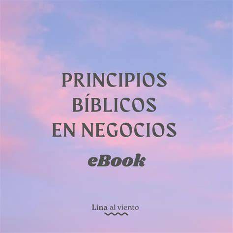 Mapa conceptual: principios bíblicos para negocios