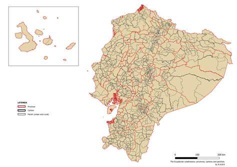 Mapa de la organización diocesana y principales parroquias afectadas