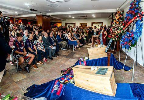 Estadio con capilla ardiente instalada para homenaje