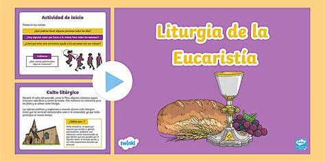 Iconografía de la Liturgia con la participación de la comunidad y el sacerdote