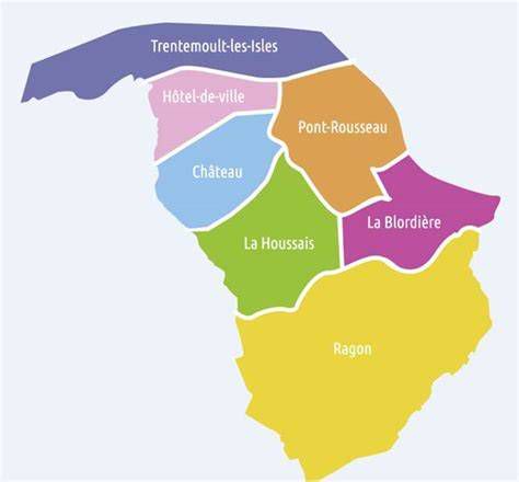 Carte des quartiers historiques de Rezé et localisation des principaux sites