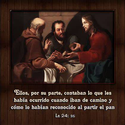 Ilustración de la Fracción del Pan en Emaús