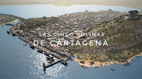 Vista panorámica actual del puerto y las cinco colinas de Cartagena