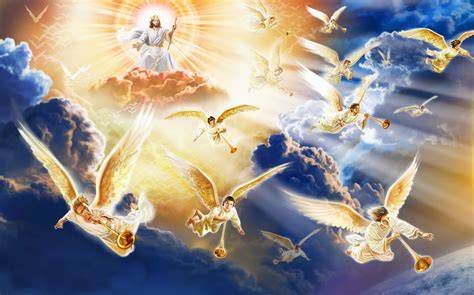 Iconografía de la segunda venida de Cristo: Cristo en gloria y ángeles