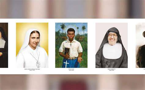 Retratos de nuevos santos canonizados en 2025
