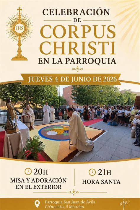 Celebración de Corpus Christi en la Parroquia de San Pedro, Sevilla