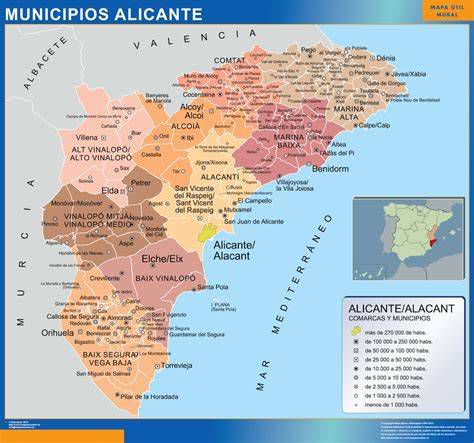 mapa de localización Torrellano entre Elche y Alicante