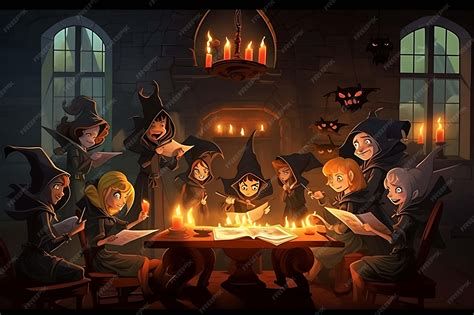 Robichaux Academy - ilustración de la escuela de brujas