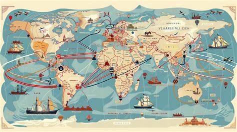 Mapa de Éfeso y rutas comerciales antiguas