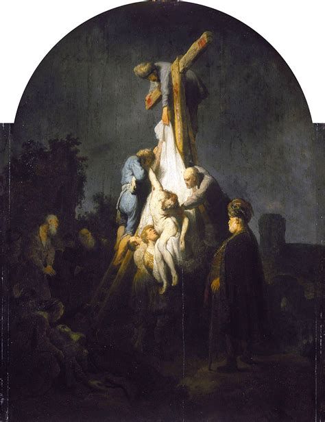 Comparación visual entre el Descendimiento de Rubens y Rembrandt