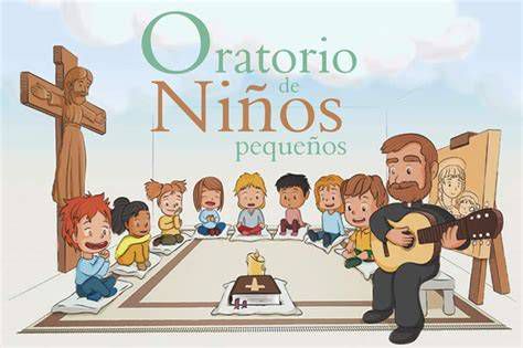 Oratorio para niños - montaje de materiales y círculo de oración