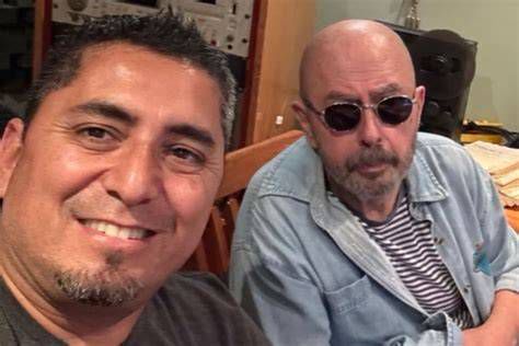 Última fotografía conocida con su secretario Pedro de la Gala