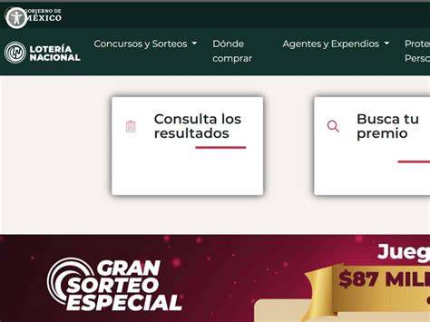 Captura mensaje error página Lotería Nacional