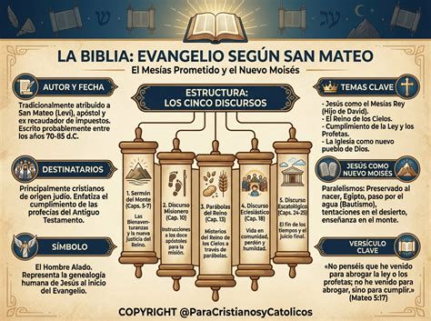 Esquema de la estructura literaria del Evangelio de Mateo