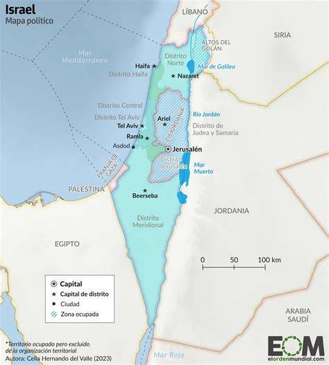 Mapa de Israel con puntos de grabaciones en escenarios auténticos