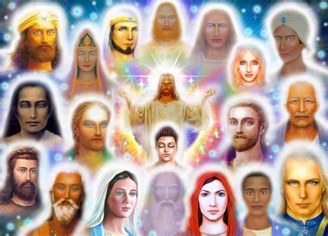 Esquema jerárquico de la Gran Hermandad Blanca: Elohím, Arcángeles, Maestros y Humanidad