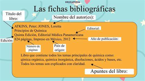 Fichas bibliográficas: materias, autores y catálogos relacionados