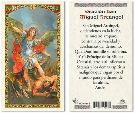 Medalla de San Miguel y oración de protección
