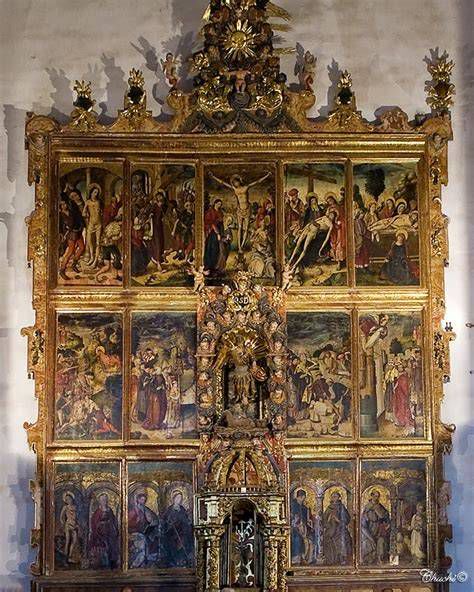 Retablo de San Miguel en la iglesia: vista general