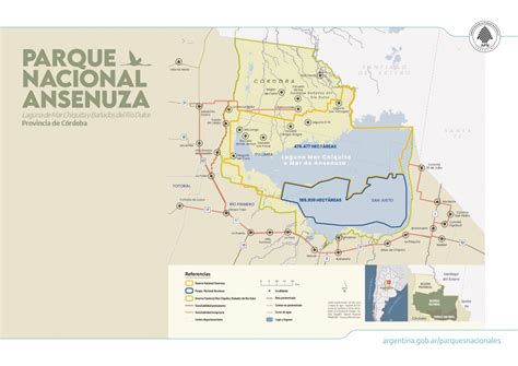 Mapa de ubicación de la cabaña en el Parque Nacional de Los Ángeles