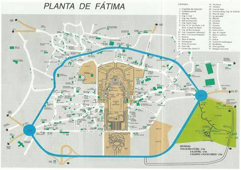 Fátima, Portugal en 1917 - mapa histórico
