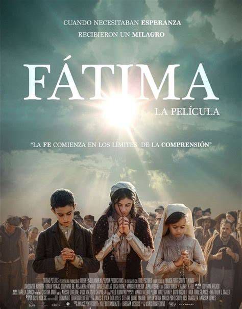 Cartel promocional de la película Fátima