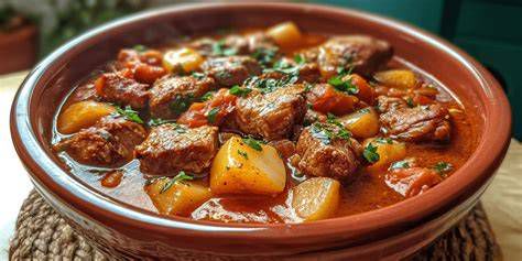 Comida tradicional de los pastores: caldereta de cordero y migas