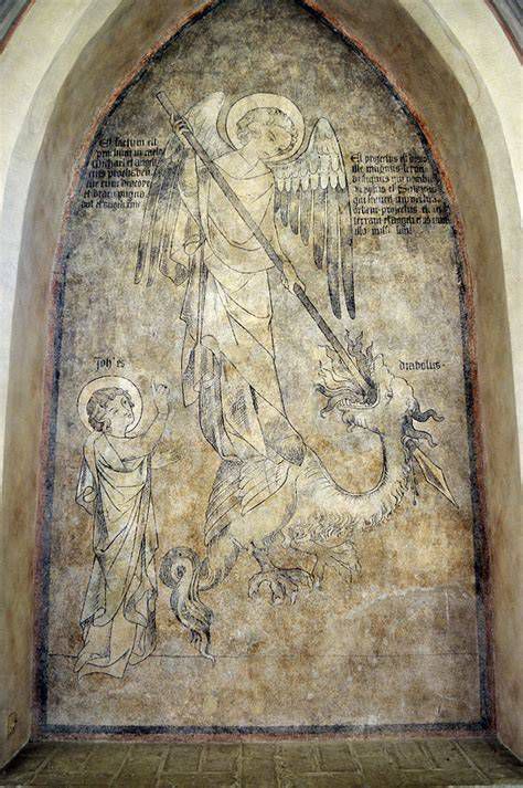 Iconografía de San Miguel luchando contra el dragón