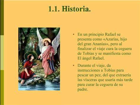 San Rafael acompañando a Tobías y el pez (representación tradicional)