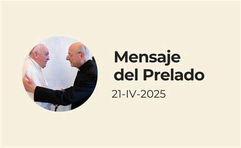 Cartel: conferencia “Jesus-Centered Life” y mensaje del prelado