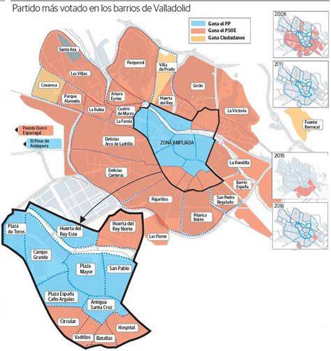 Mapa del barrio Los Pajarillos en Valladolid