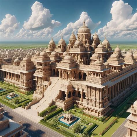 Imagen del templo de Ayodhya y la remodelación urbana