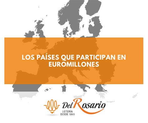 Mapa de países participantes en Euromillones