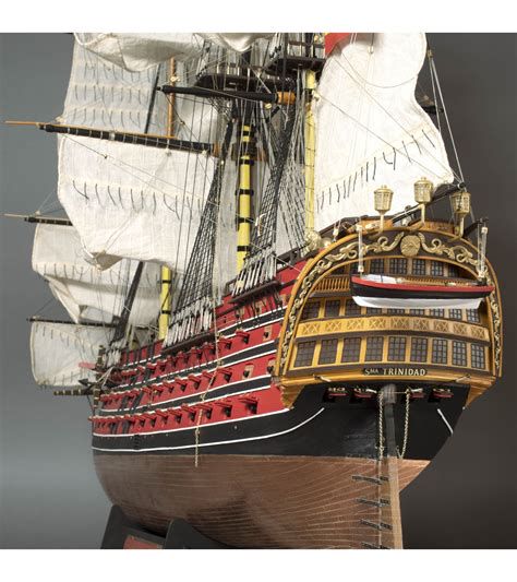 Complete Santisima Trinidad wooden model ship