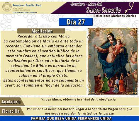 Meditación durante la oración del Rosario