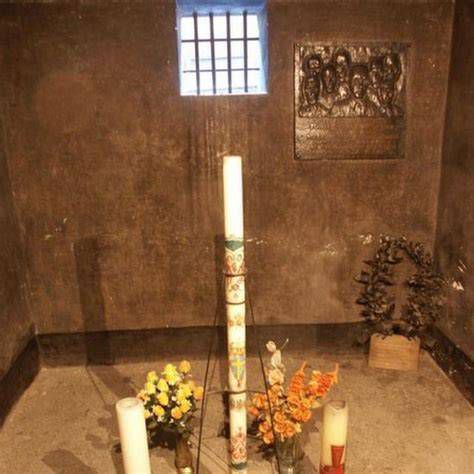 imagen de la celda de Kolbe en Auschwitz