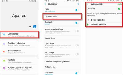 Configuración de llamadas WiFi en smartphone