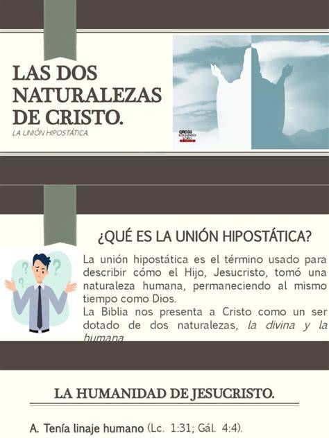 Infografía: Dos naturalezas de Cristo y unión hipostática