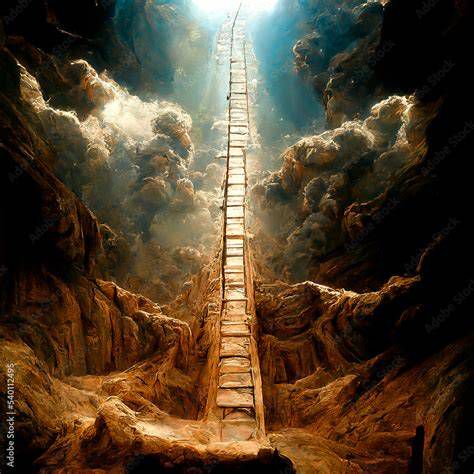 escalera de Jacob - ilustración de conexión cielo y tierra