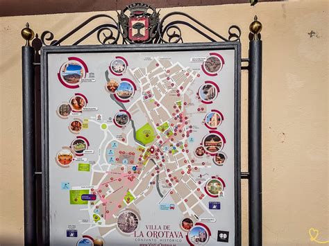 Mapa histórico de la Villa de La Orotava y ubicación del Casona Jesuita
