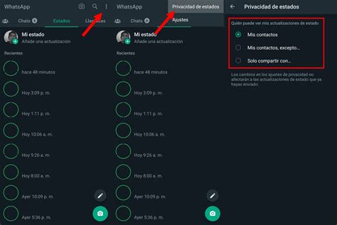 Infografía sobre duración y visibilidad de los estados en WhatsApp